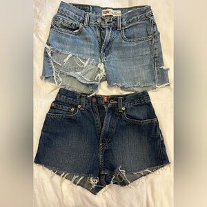 Custom Levi’s shorts